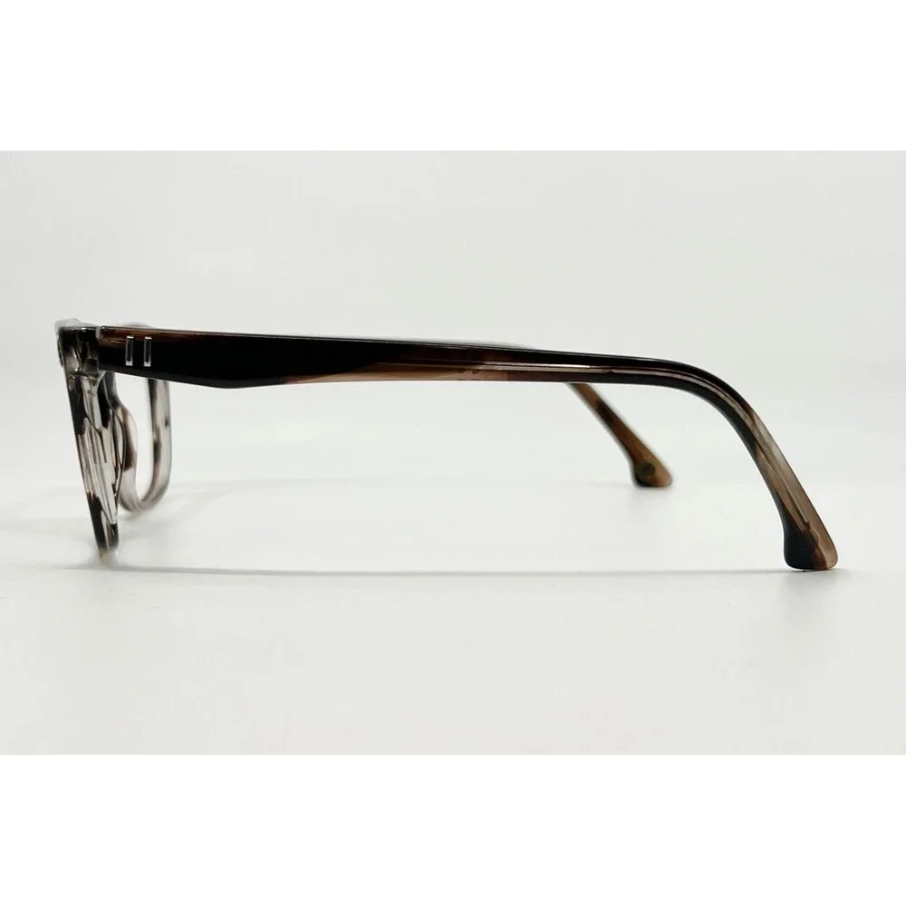 Twill & Tweed Eyeglasses Frames Womens Brown Striped Square TW 2003 50-17-140